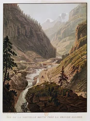 Ansicht des neuen Simplonpasses